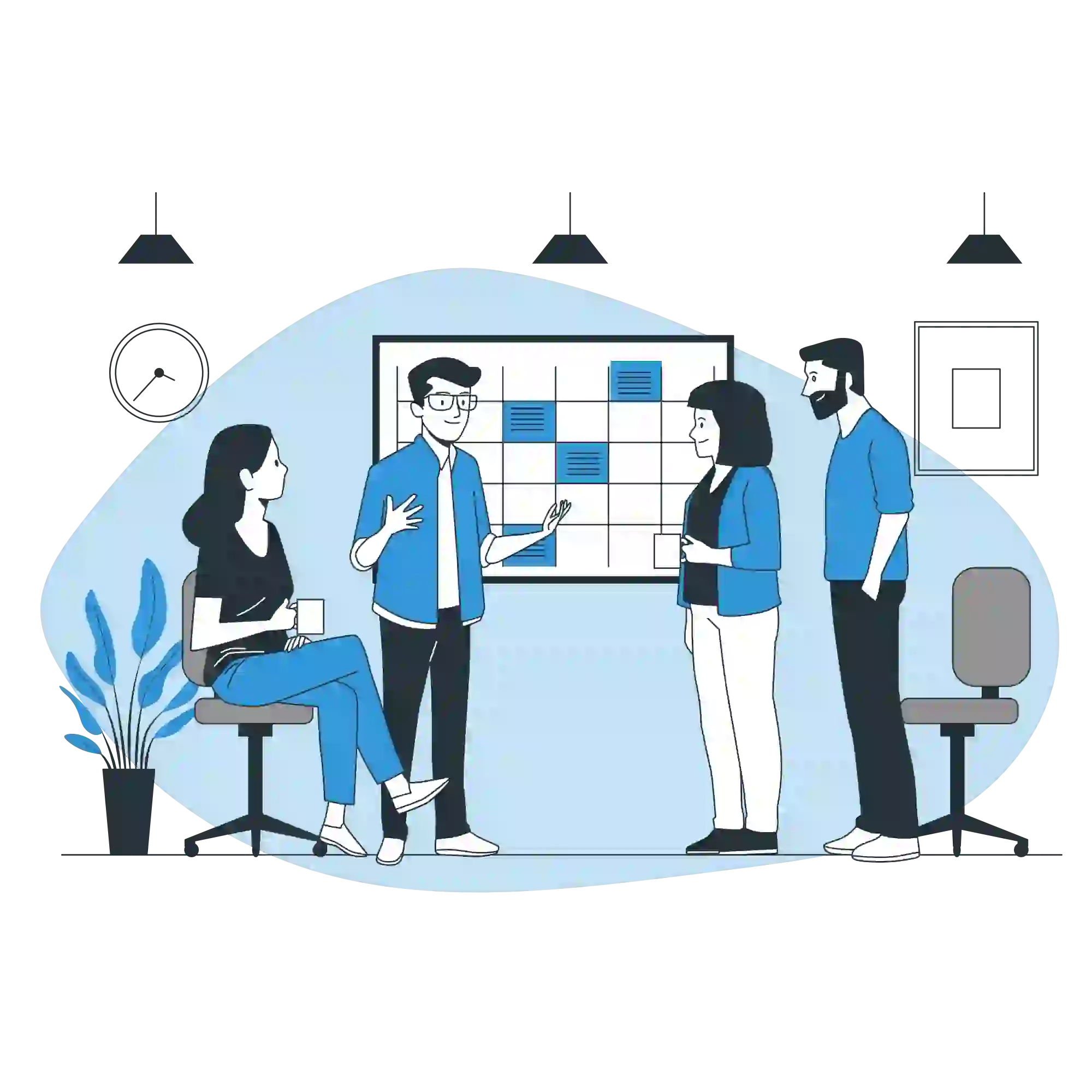 picture of team meeting